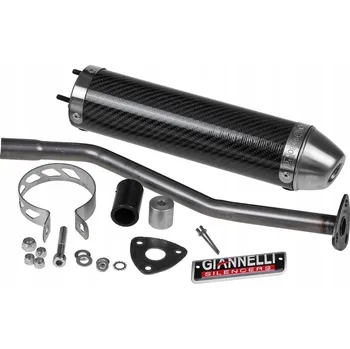 Výfuk pro motocykl Koncovka výfuku / tlumič Giannelli Enduro Carbon, Derbi Senda 2000, DRD /