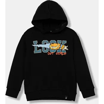 Chlapecká mikina Dětská bavlněná mikina United Colors of Benetton 3UNIC204Y.G.seasonal černá 99X, vel. 140