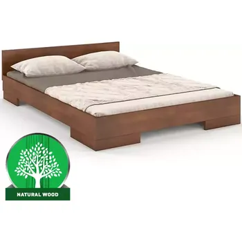 Postel Dřevěná buková postel Skandica Spectrum Nízký 140x200 Ořech