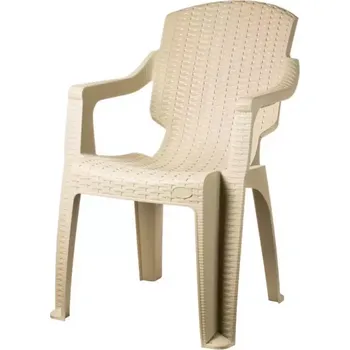 Zahradní sestava Plastová židle Infinity béžová