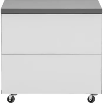 Kancelářská sestava Skříňka Zonda 50 cm Bílý/Šedá