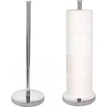 Koupelnový nábytek Stojan na papír stříbrný