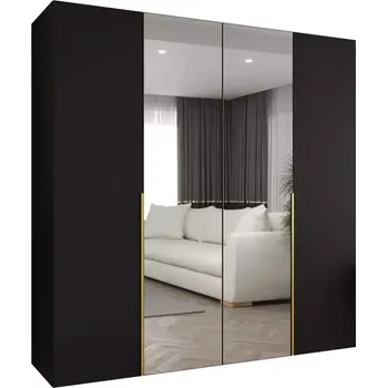 Předsíňová stěna Skříň Alicante II 200 černá/zlatá