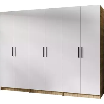 Ložnicová sestava Skříň 3x Gold 2D dub craft zlatá/bílá