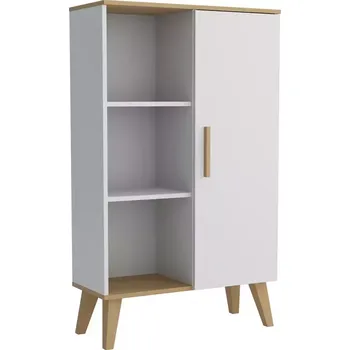 Vinotéka Vitrína L Dita Bílá/Oak Sonoma