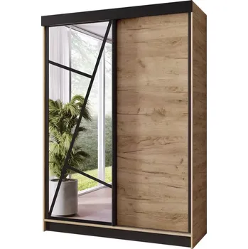 Kancelářská sestava Skříň Vena 138 dub craft zlatý + dub craft zlatý