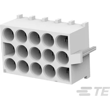 Elektrický konektor TE Connectivity MATE-N-LOK zásuvkový konektor do DPS 15, rozteč 6.35 mm, 641976-1, 1 ks