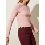 Sinsay - Halenka s dlouhými rukávy - pastelová růžová - 544HC-03X - 544HC-03X-XXS