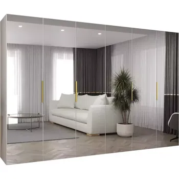 Předsíňová stěna Skříň Marbella III 300 bílá/zlatá