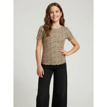 Dívčí oblečení Sinsay - Bavlněné tričko - béžová - 289GW-08X - 289GW-08X-146