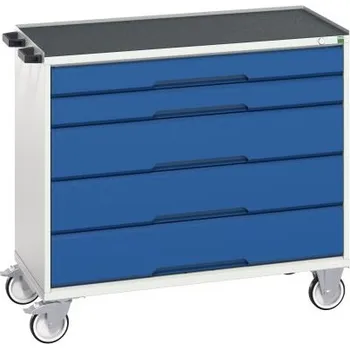 Skříňka 5zásuvková na kolečkách, Ocel, výška: 965mm x 1.05m, délka: 550mm Bott