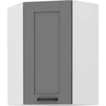Kuchyňská Skříňka LUNA DUSTGREY/BÍLÝ 60X60 GN-90 1F (45°)