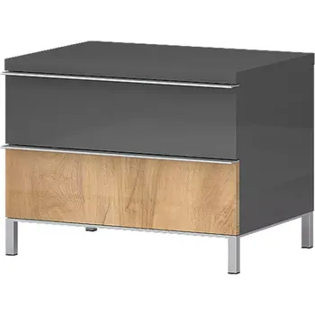 Ložnicová sestava Noční Stolek Onyx ns2/on pacific walnut/anthracit