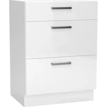 Kuchyňská skříňka Kuchyňská Skříňka Vita D60s3 Bílá/Lesk
