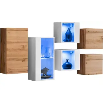 Předsíňová stěna Komoda Switch SB IV wotan/bílá