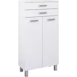 Vysoká koupelnová komoda Uno 60 bílý