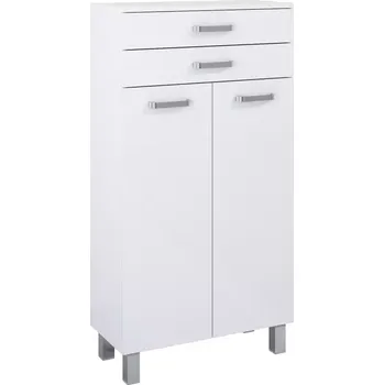 Koupelnový nábytek Vysoká koupelnová komoda Uno 60 bílý