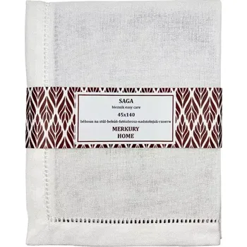 ubrus Běhoun na stůl SAGA ecru 45x140 easy care