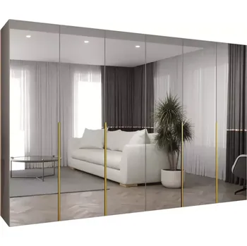 Předsíňová stěna Skříň Alicante III 300 kašmír/zlatá