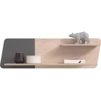 Obývací stěna Polica Delta 110cm Dub/Antacit