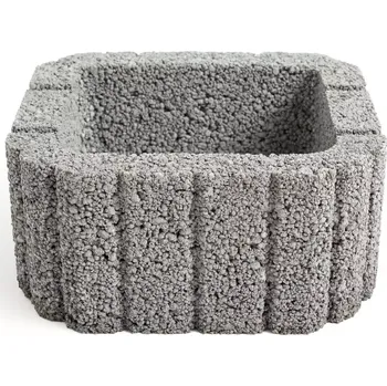 Terasové prkno Svahová tvárnice Miniflor 26x29,5x14 šedá