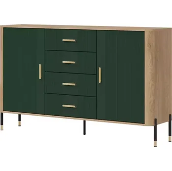 Ložnicová sestava Komoda Dante DT09 dub cremona/zelená