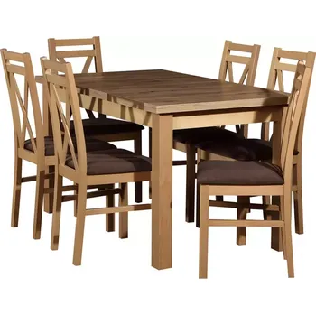 Jídelní set Jídelní Set Uranos 1+6 St28 140/80/180 W-114 Dub Artisan