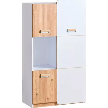 Kancelářská sestava Regál Lorento 80cm Dub Nash/Bila