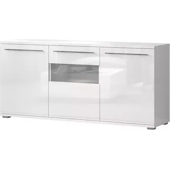 Předsíňová stěna Komoda Piano K180-3KS/PN-70/KA/70 crystal white