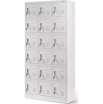 Kancelářská sestava Skříň Karol kov šedá