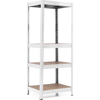 regál Policový regál Trestles RH 1500x600x500, nosnost 1400 kg, 4 police Barva: pozink, Provedení police: dřevěná DTD 8 mm