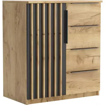 Komoda Komoda Sorento I craft zlatý/černá