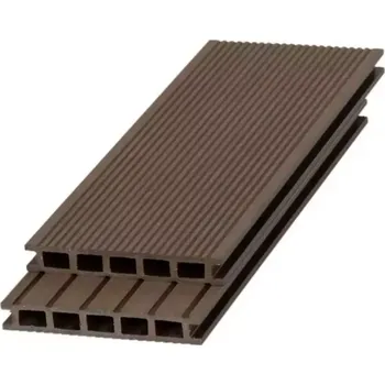 Terasové prkno Kompozitní Terasove Prkno Tmavá 2200x140x20mm