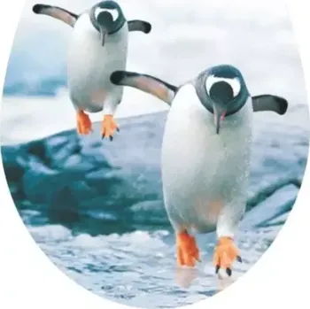 Koupelnový nábytek 56TC 2297 NÁLEPKA 3D TOALETNÉ SEDADLO TUČŇÁCI