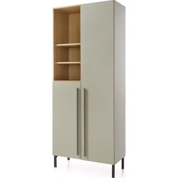 Obývací stěna Vitrína Sergio SE3 2D Eukalyptus/Dub Baltic