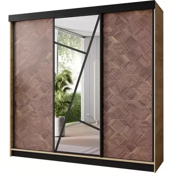 Kancelářská sestava Skříň Vena 250 dub craft zlatý + art deco