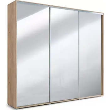 Předsíňová stěna Skříň Jagoda 278cm Zrcadlo Kraft Zlatý