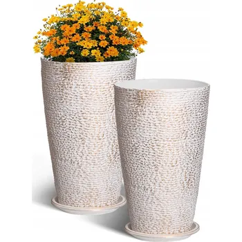 Květináč Béžový Květináč Vevor PP 30 cm x 30 x 53 cm