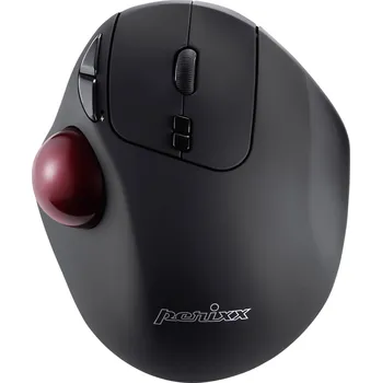 Myš Perixx PERIMICE-717 D laserová Trackball, přenos bezdrátový, 7 tlačítko, 2000 dpi, černá