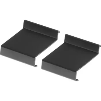 Stavební profil Spojka balkónového okapového profilu 2 ks grafit 50x34x34,4 mm