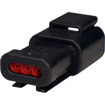 Elektrický konektor TE Connectivity DTM zástrčkový konektor na kabel 3, DTM04-3P-E005, 1 ks