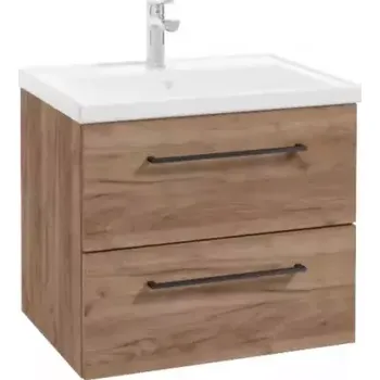 Koupelnový nábytek Skříňka s umyvadlem Dami 60 tabákový dub