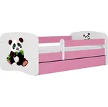 Dětská postel Babydreams+SZ+M růžová 70x140 panda 2