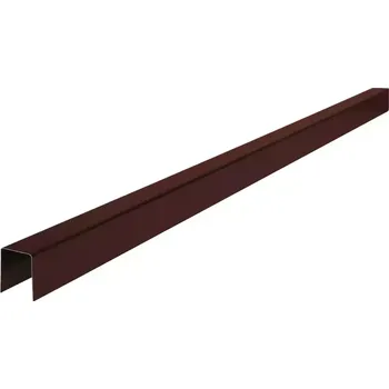 Stavební profil Horní krycí profil Smart 0,4x70x1000 mm RAL8017 hnědý