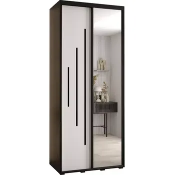 Předsíňová stěna Skříň 45 Canaris 13 110 černá/bílá/černá