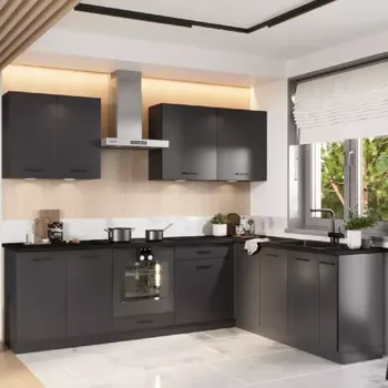 Kuchyňská linka Kuchyňská linka Anika 200/260 grafit/grafit