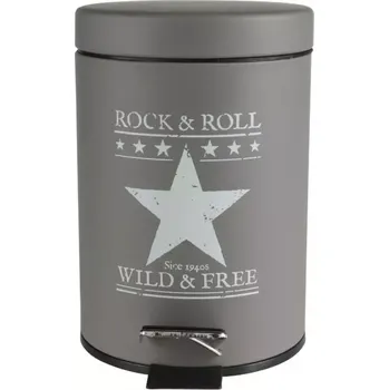 Odpadkový koš Odpadkový koš Elvis 3l šedobílý