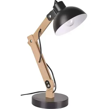 Lampička Stolní lampa UNLE 66391 BLACK-WOOD LB1