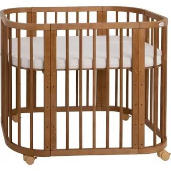 Dětská postýlka Waldin Dřevěná postýlka 5v1 s funkcí kolébky Vintage