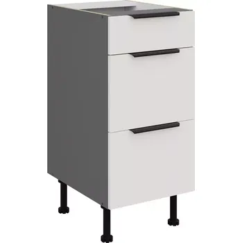 Kuchyňská skříňka Aria WH/ANT Anti Fingerprint 40d 3s Bb